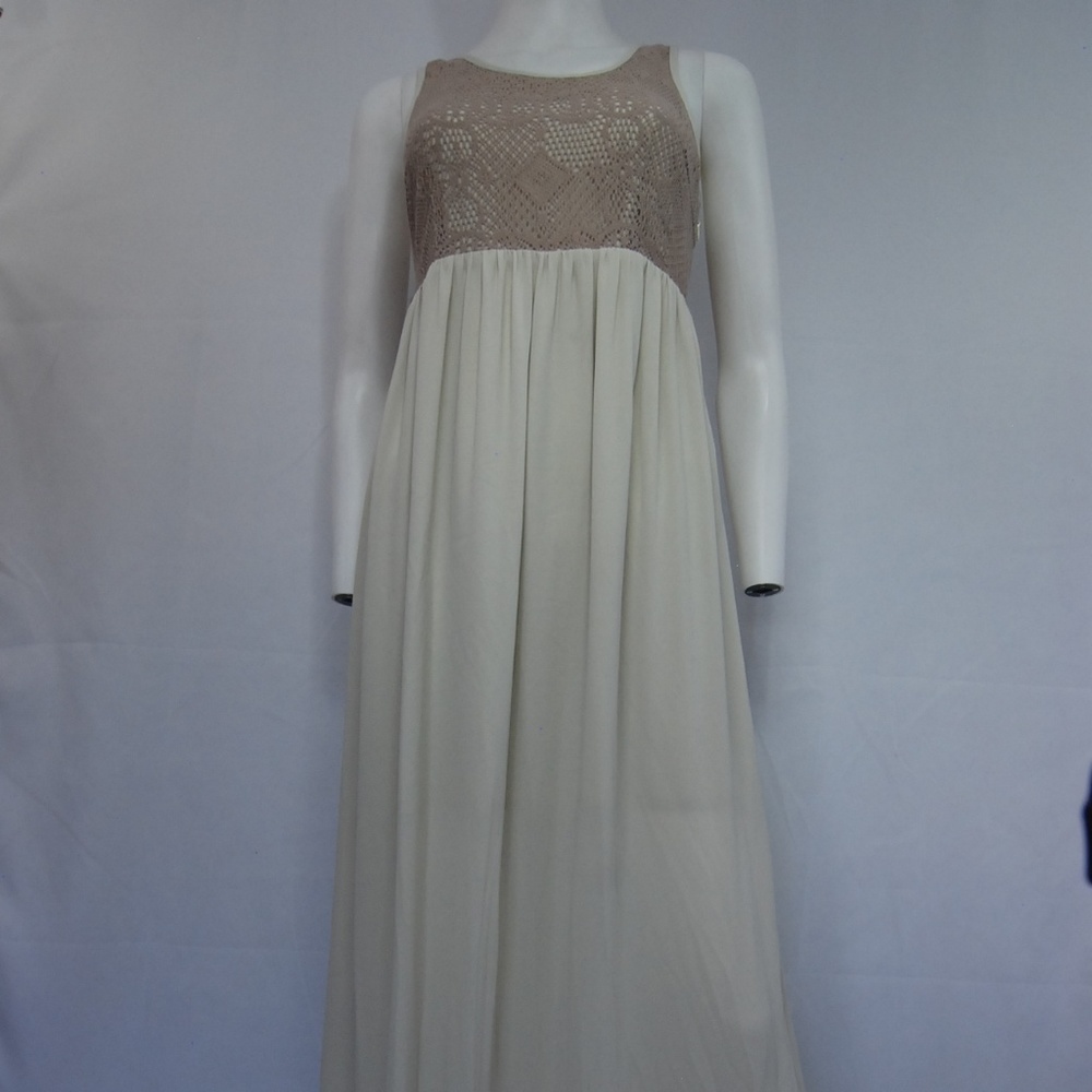 Sugar Lips Beige Knit Top Dress
